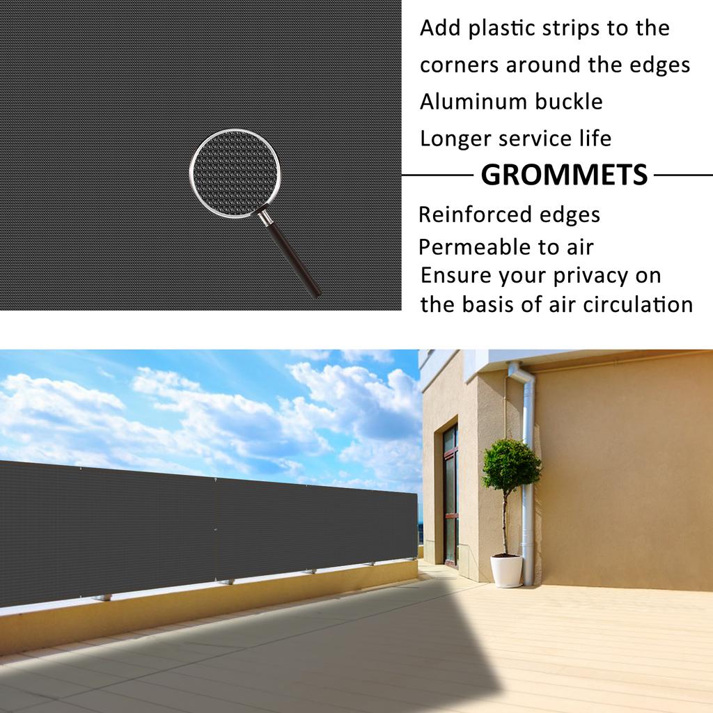 Балконная солнцезащитная сетка для защиты от солнца, защитный экран, наружные панели с защитой от ультрафиолета, сетчатое покрытие, эффективное затенение, защитная сетка для бассейна
