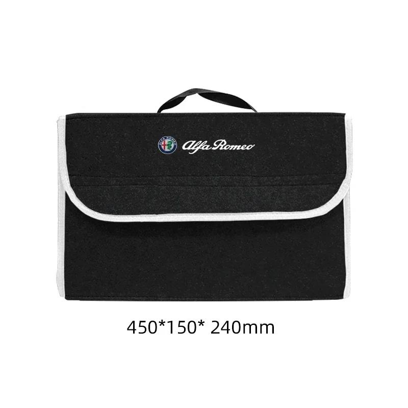 YCSBJ1 Car Trunk Storage Box Organizer Foldable Stowing Tidying Container Bag For Alfa Romeo Sportiva Giulia Giulietta 159 156 Stelvio
