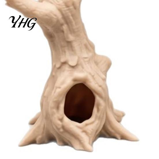 Hermit Crab Habitat Accessories 2Pcs 3D Printed Jumping Spider Tree, Hiding Cave, Climbing Decor for Easy to Install Reptile Landscaping Simulation,