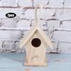 2шт деревянный домик для птиц подвесной скворечник для наружного сада патио декоративные аксессуары