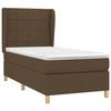 Maison Exclusive - Sommier à lattes de lit avec matelas Marron foncé 100x200 cm
