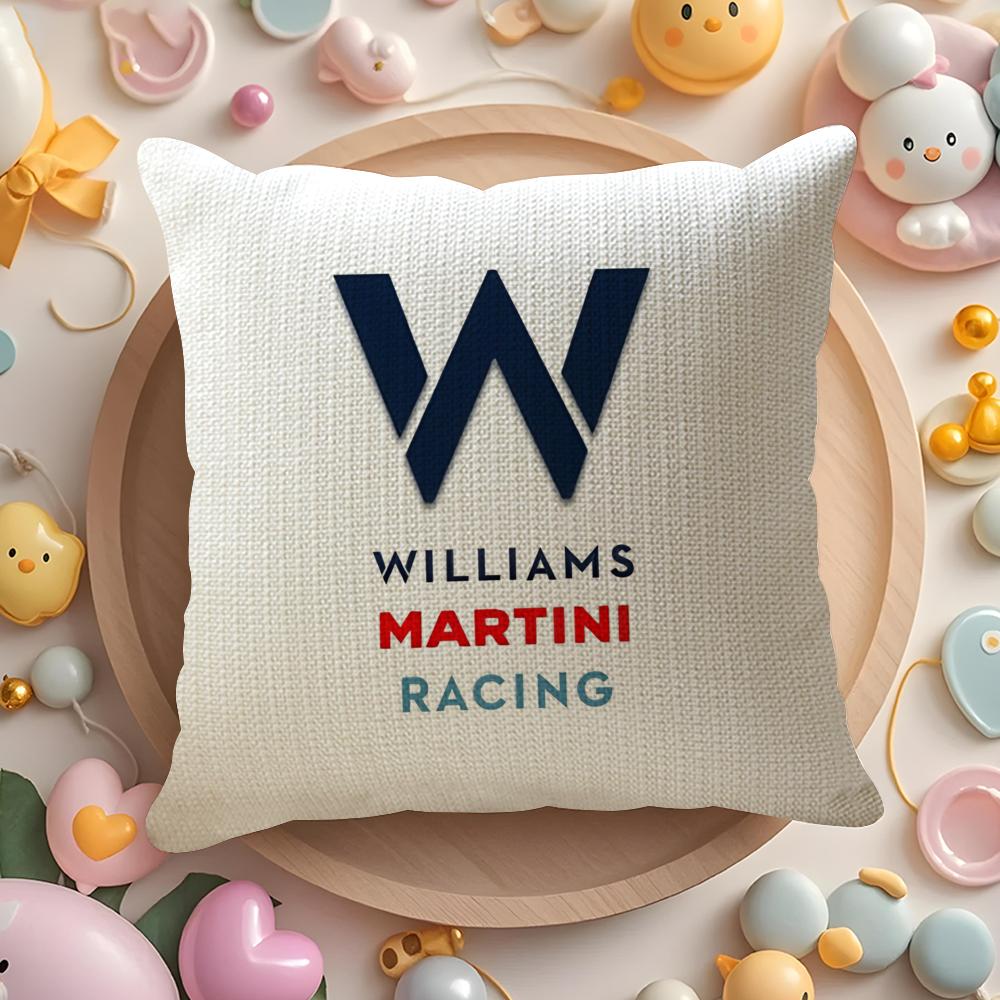 W-Williams Racing Наволочка Натуральный Лен Органическая Ткань Двусторонняя Печать Диван Домашний Декор Подарок Наволочка