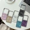 For Wireless Charging Magnetic Plating Leather Phone Case for Motorola Razr 50 40 Ultra Moto Razr 50 Hinge Protection Cover