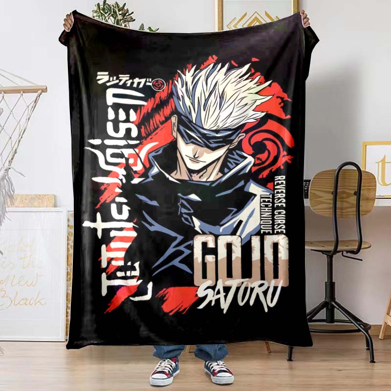 The Jujutsu Kaisen Patterned Blanket Is Perfect for Bedding or Any Other Occasion, Making It A Perfect Gift Choice.