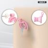 Negative Chastity Lock Device CB Lock Abstinence Breathable Chastity Cage with 5 Rings Master-Slave Training Sex Toys for Man