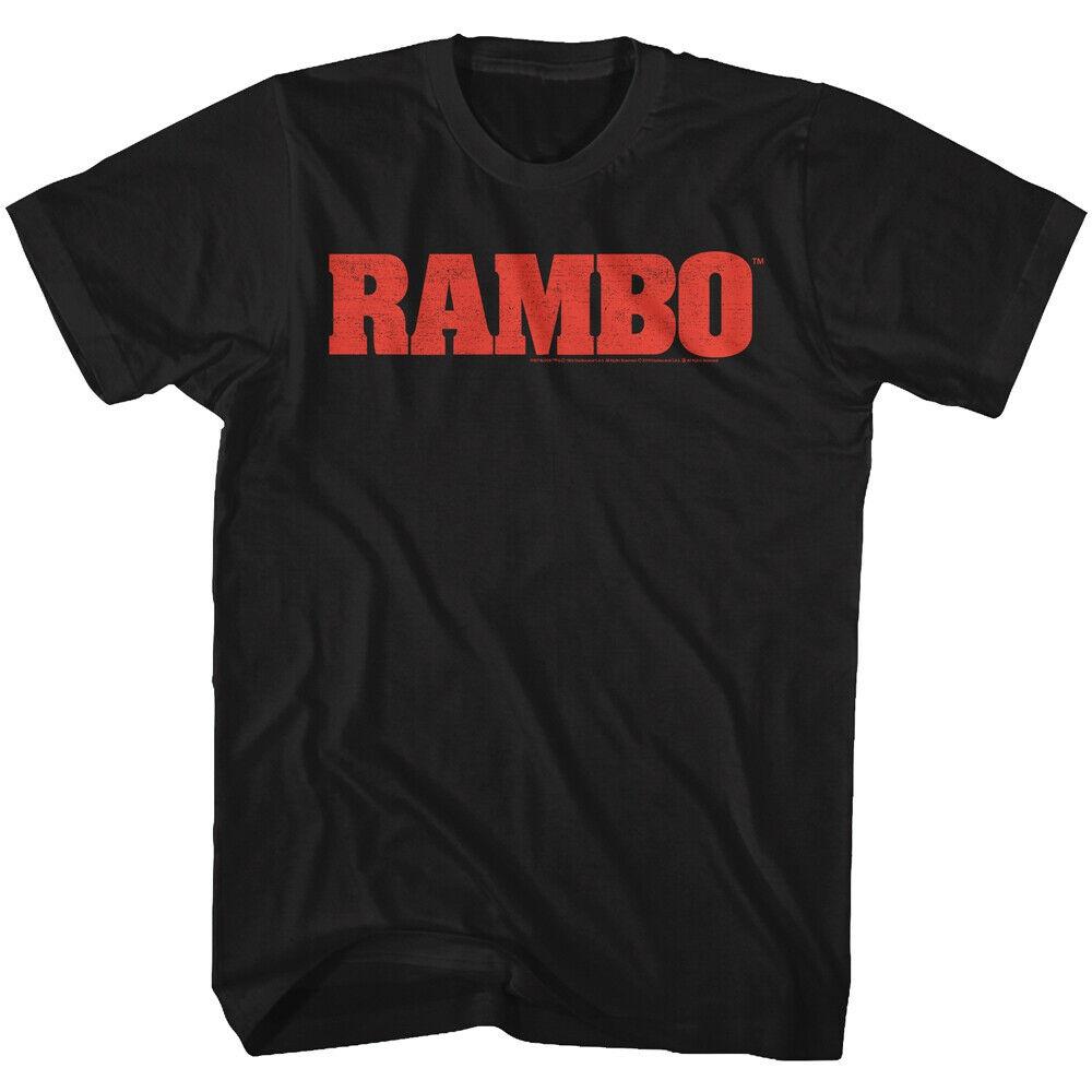 Футболки унисекс для взрослых с логотипом Rambo Red Movie Logo