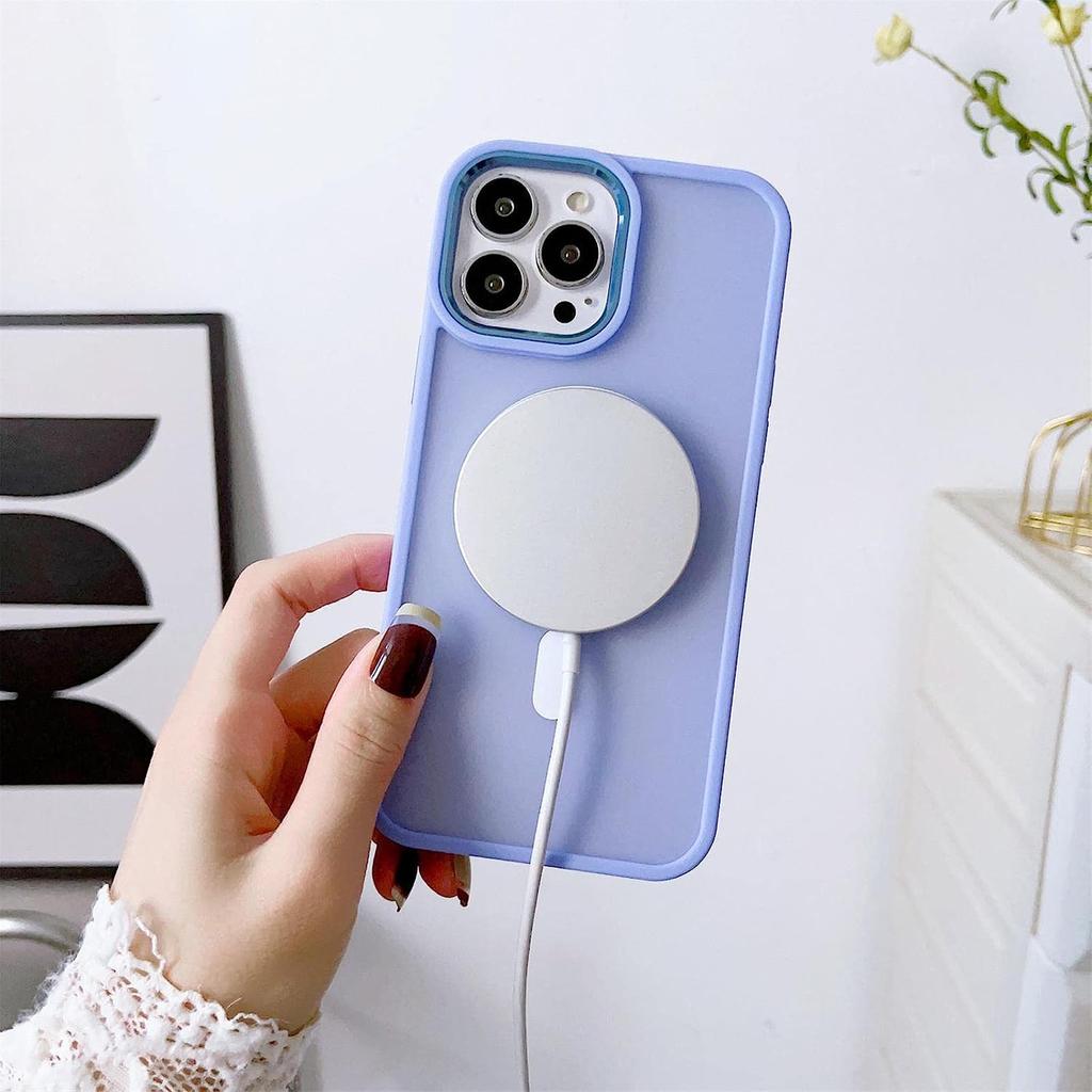 Hurtel Magnetic MagSafe Matte Navy Case for iPhone 15