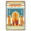 Знаменитые постеры с городским пейзажем, винтажные металлические вывески, Будапешт, Мальта, Сидней, жестяная тарелка, ретро, ​​домашний настенный художественный декор, украшение комнаты