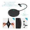 SensaBliss Pop Filter, Pop Blocker, Microphone Pop Filter, Noise Prevention, Double-Layered, Clamp-On Microphone Pop Filter with Flexible Arm for Live