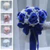 1 шт. Свадебный букет Реалистичные шелковые цветы Подарок на Маридж Букет невесты Подружка невесты Готовые к церемонии Искусственные цветы для держания