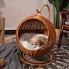 Роскошная фруктовая корзина Гамак-кровать для кошек Плетеная вручную корзина для хранения Удобная прочная картонная упаковка Нелегко повредить для домашних животных