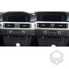 Для Bmw 3 серии 2005-2012 e90 e92 e93 Piano Black Розетка для кондиционера Пластиковая пластина Накладка Аксессуары для интерьера автомобиля Наклейка