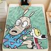 Rocko Flannel Blanket, High quality Comfortable for All Seasons, Home Decor, Warmth and Comfort