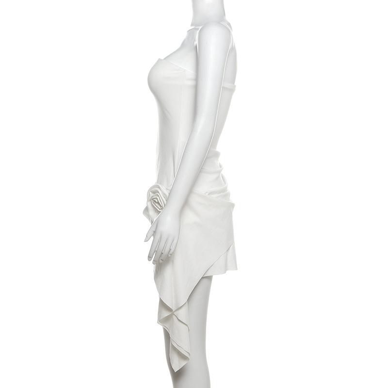 Летнее женское новое модное платье в стиле пэчворк с цветочным принтом, однотонное вечернее платье без рукавов и бретелек с открытой спиной