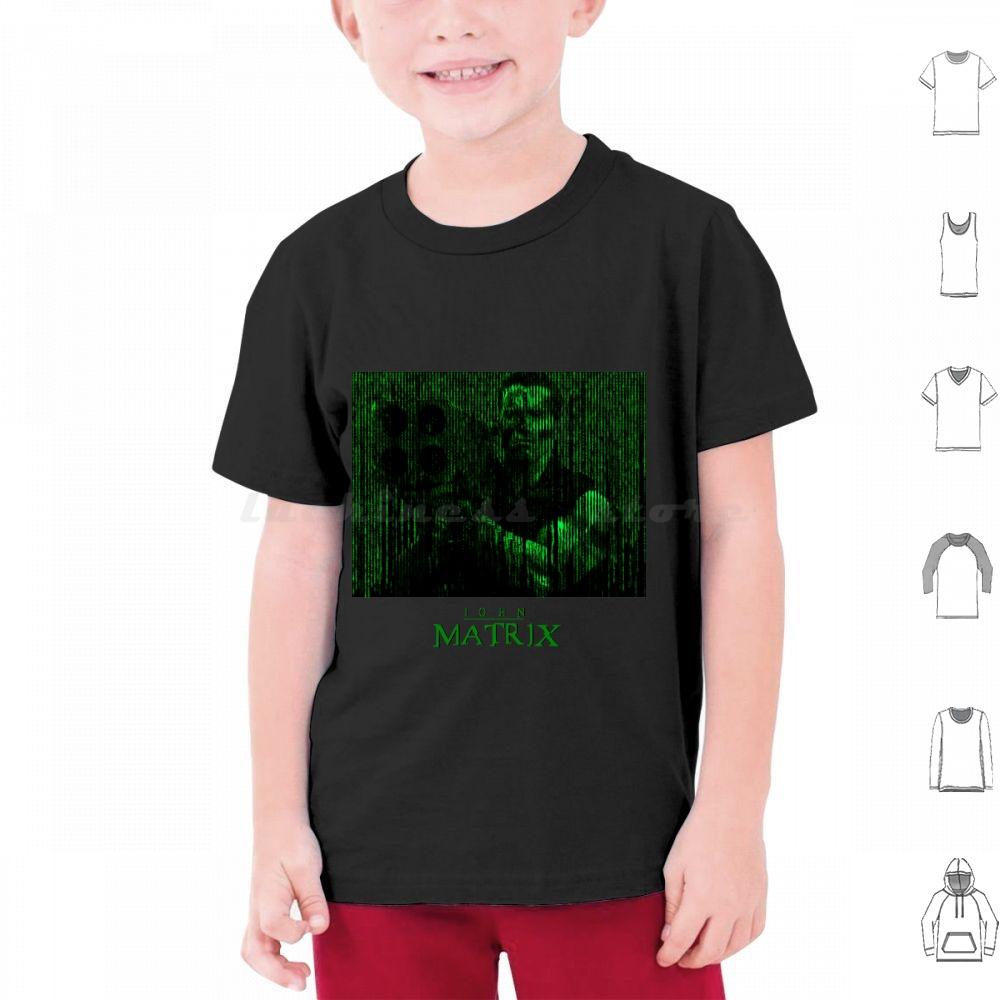 John Matrix In The Matrix Green Font T Shirt 6xl Cotton Cool Tee Matrix The Matrix Enter The Matrix Movie Red Pill Science