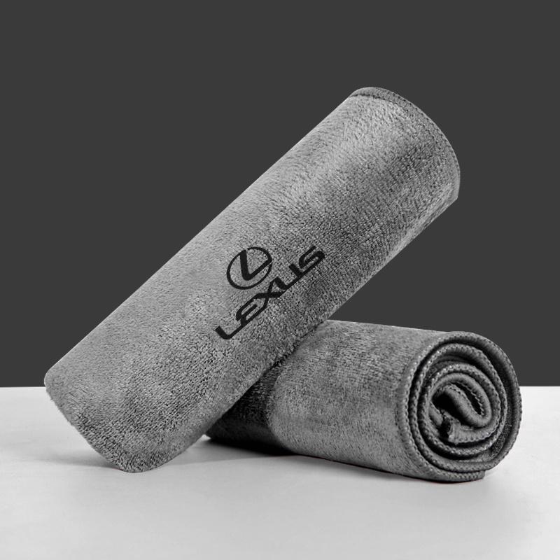 Microfiber Towel Car Wash Cloth Auto Cleaning Drying Cloth Accessories For Lexus F SPORT ES RX NX LS UX LM LX GX LC RZ IS IS300