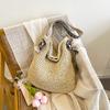 Large Capacity Woven Bag Women's Versatile New Casual Shoulder Straw Bag Seaside Vacation Beach Bag