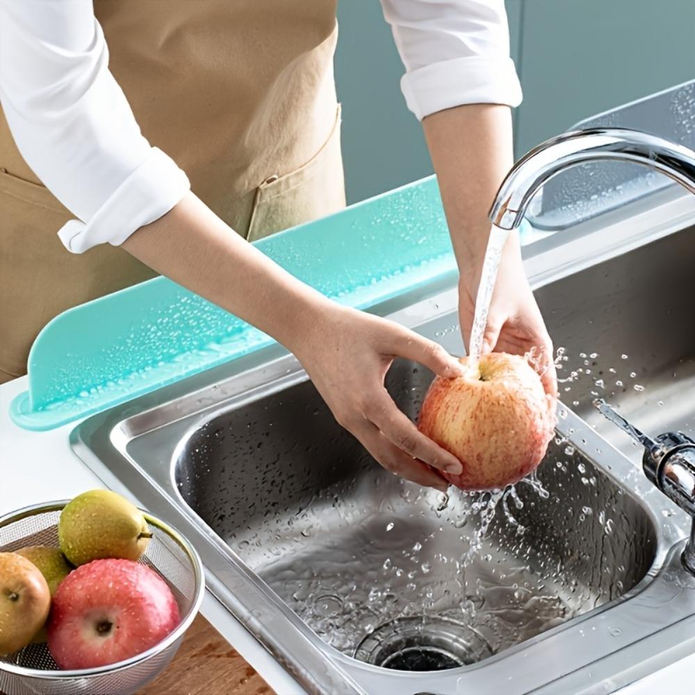 Силиконовая защита от брызг для раковины Кухонная раковина Раковина Водоотбойник Крышка от брызг для раковины с присоской Кухонная утварь