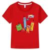 Футболка с принтом NumberBlocks, топы с героями мультфильмов, хлопковые короткие футболки с рисунком аниме, цельная футболка y2k для детей, мальчиков 10 лет, детская одежда для девочек