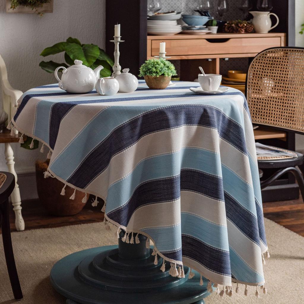 Скатерть Стиль Японский Хлопок и Лен Маленький Свежий Литературный Круглый Стол Кофейный Столик Обеденный Стол Ткань Прямоугольник