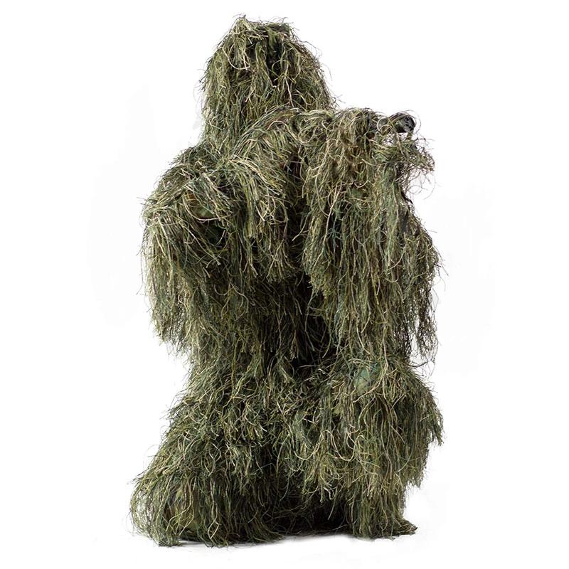 3D охотничий костюм Ghillie, снайперская тактическая военная камуфляжная одежда, армейская одежда для стрельбы в джунглях, уличный костюм для наблюдения за птицами