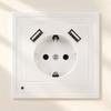 EU Standard Wall Socket 5V 2A Power Wall Outlet Universal USB Charger Power Socket  Office Use