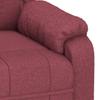 Electric Massage Chair Burgundy Fabric
