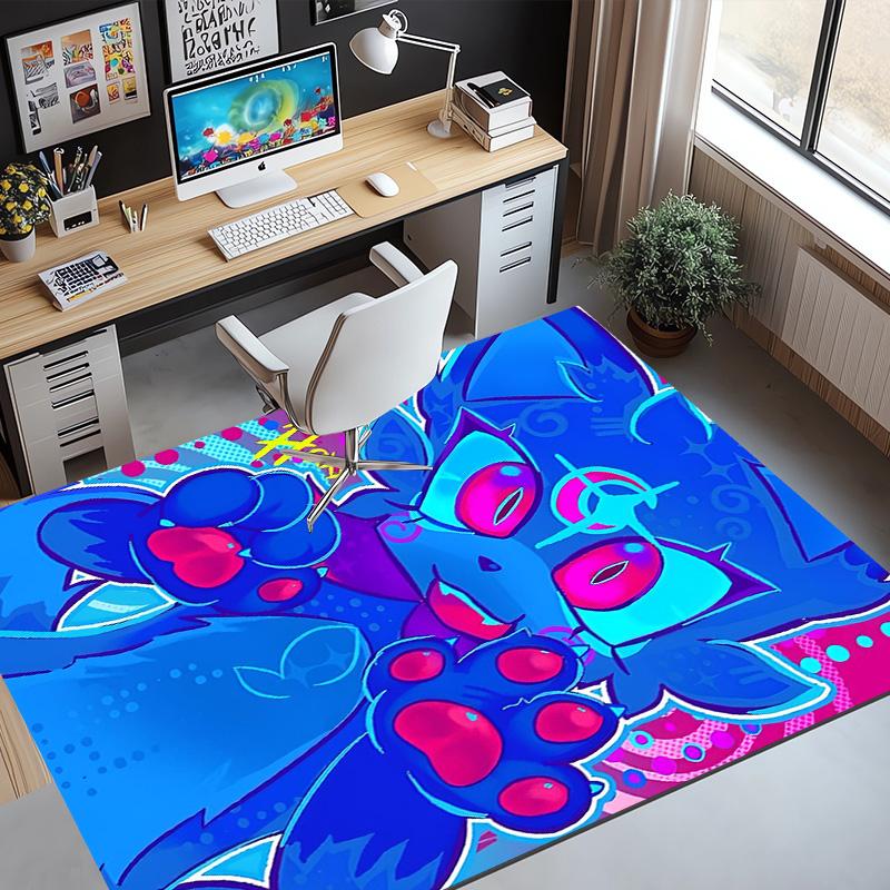 Cosmic Bot Crew Pattern Rug, Indoor/Outdoor Mat, for Picnic, Gameroom, Bedroom, Office, Living Room, Home Decor Carpet, Birthday Gift