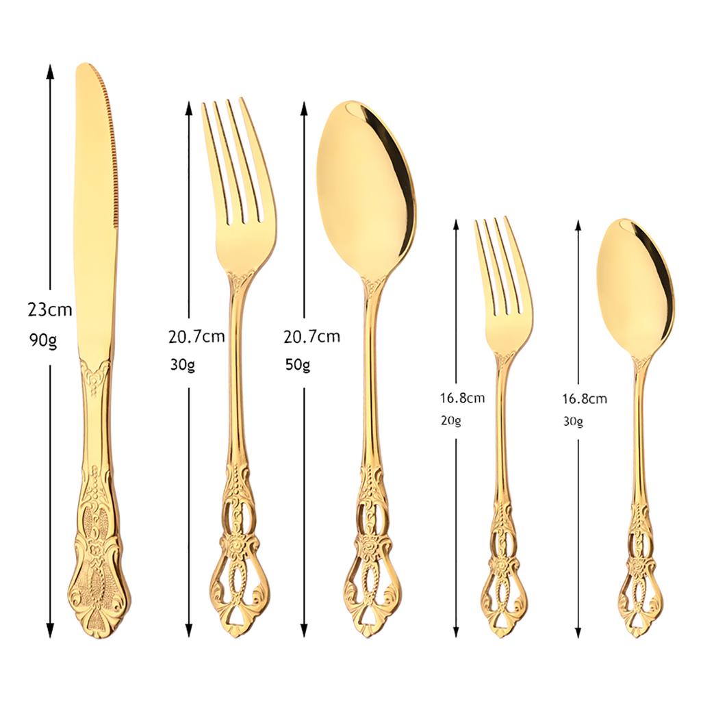6/30 предметов Королевский красочный набор столовых приборов нож десертная вилка ложка набор столовых приборов из нержавеющей стали кухонная посуда столовые приборы