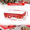 20 Christmas food and snack trays, disposable paper trays for Christmas party snacks