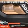 Для Byd Leopard 8 Нижний ящик для хранения в центральной консоли Двухъярусный органайзер Силиконовая противоскользящая подкладка Модификация интерьера