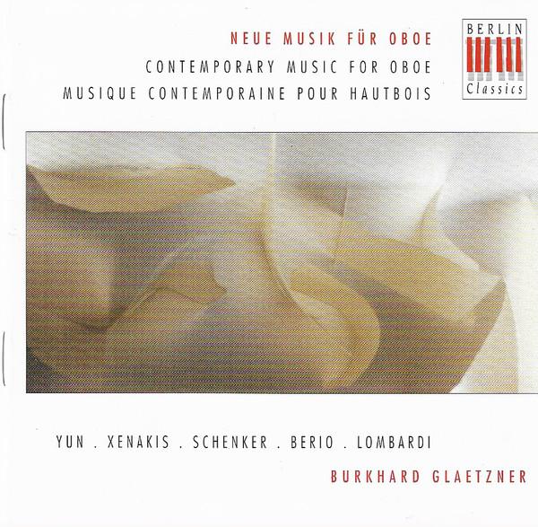 CD GLAETZNER - Contemporary Music for Oboe 0011722BC Berlin Classics 1996 Germany Classical Used