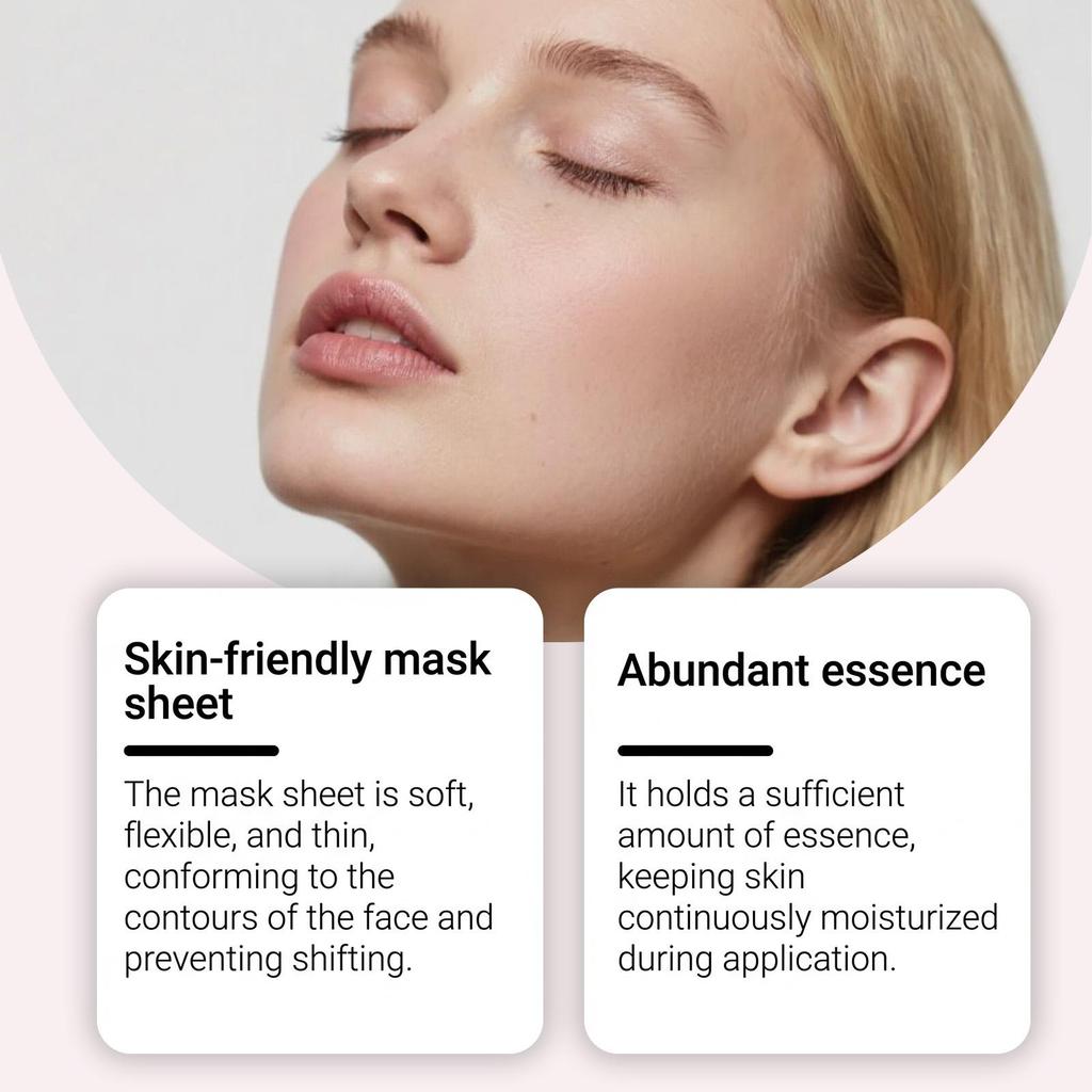Collagen Mask: Skin-Friendly, Lightweight, Nourishing Essence, Contoured Cut, Daily Gentle & Comfortable Mask
