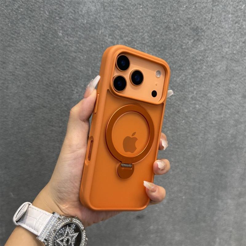 Чехол-бампер с магнитной кольцевой подставкой и защитой камеры для iPhone 17 Air 16 15 14 Plus 13 12 11 Pro Max Для беспроводной зарядки Magsafe