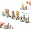 Mamimami Home Wooden Building Pull Marine Baby Birthday Gifts for Boys and Girls Blocks, Cars, Toys, Animals, Gifts, (Seal)