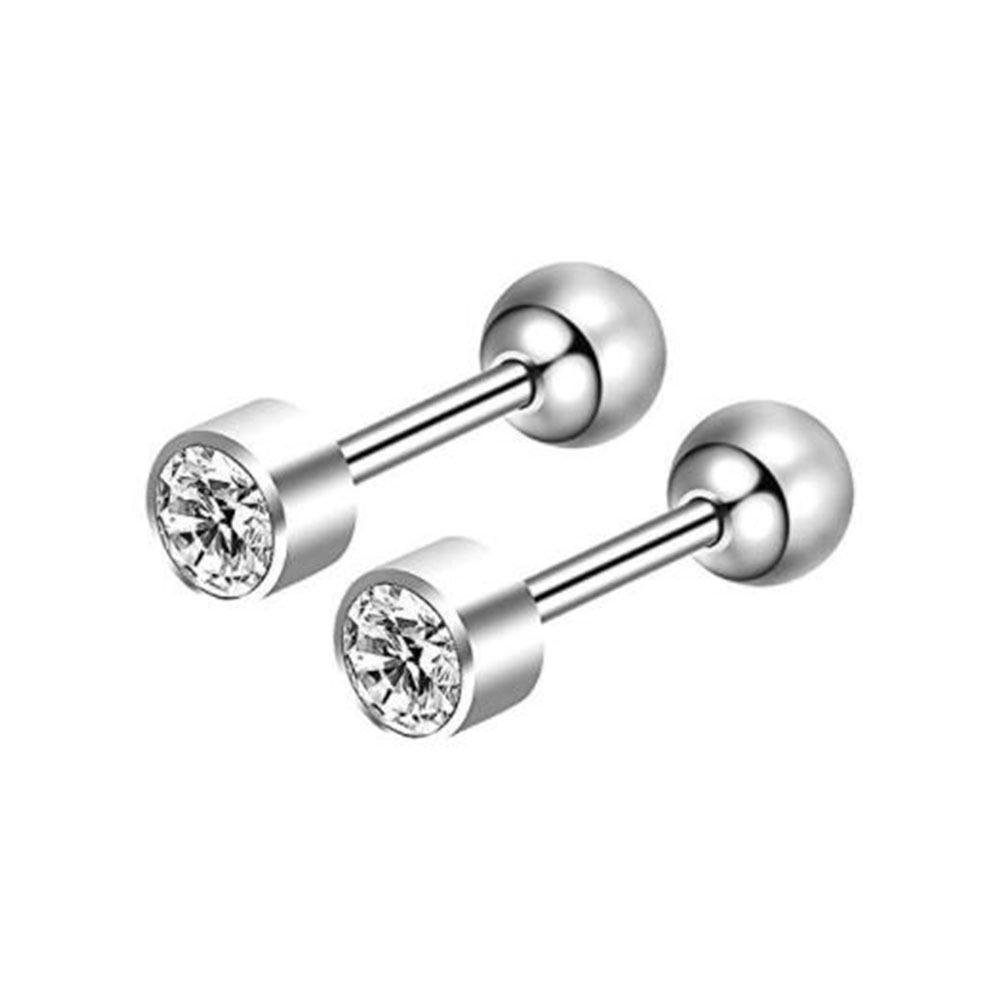 Stainless Steel Lip, Zircon Ear, and Ear Bone Studs - Trendy Piercing Jewelry