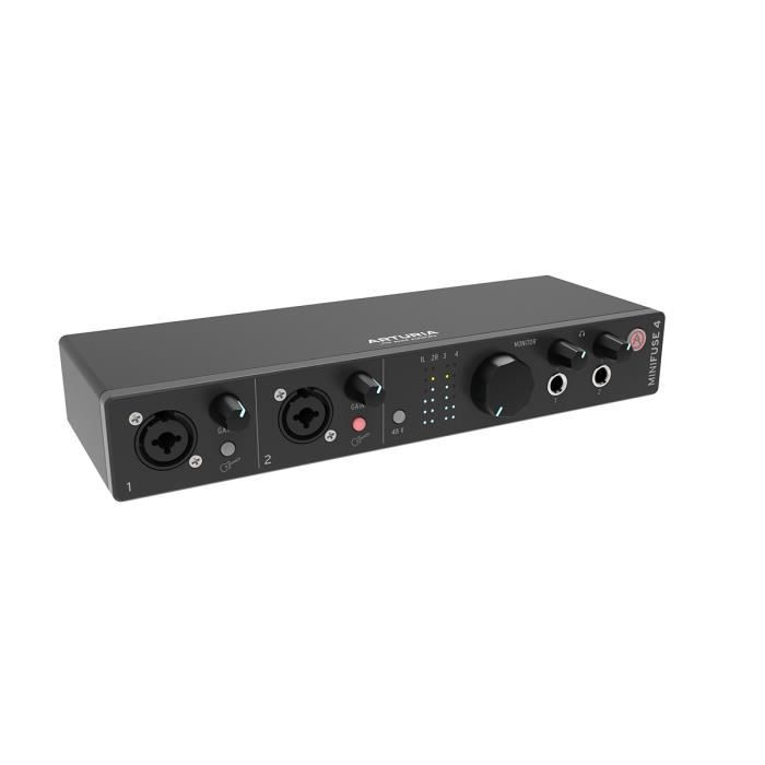 Interface audio - ARTURIA - Minifuse4 - Auto-alimenté - Alimentation fantôme 48V - Compacte 250x85x43mm