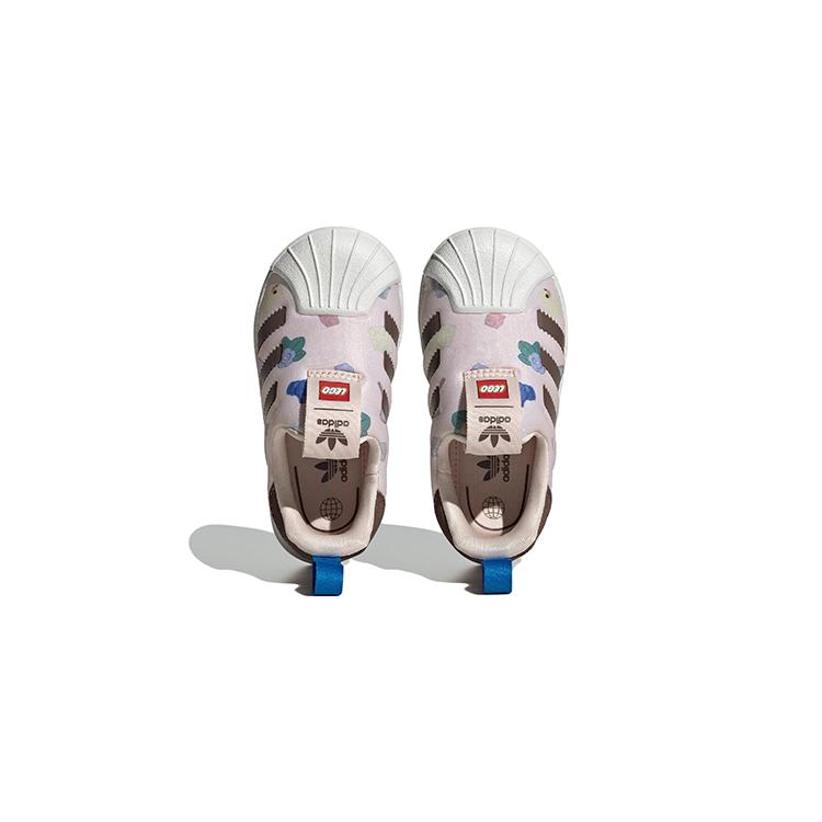 LEGO x Adidas Originals 360 Устойчивые к истиранию Низкие кеды для скейтбординга Розовый Белый Коричневый Для младенцев и малышей IF2169
