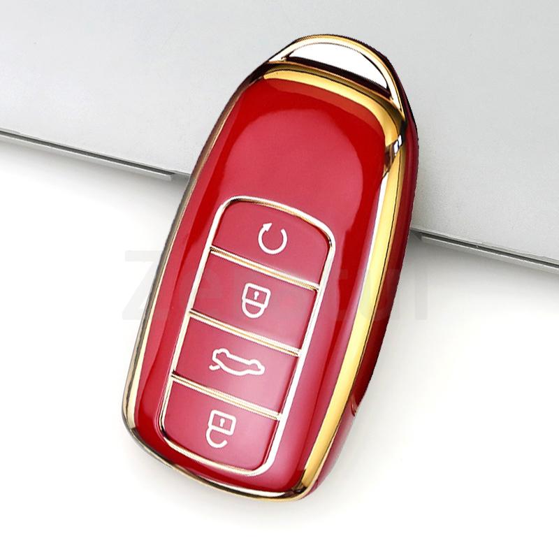 Подходит для Chery Auto 8 Pro 7 Arrizo 5 Tiggo 8 Plus New 5 Plus 7Pro Max Мягкий ТПУ Чехол-футляр для Автомобильного Умного Брелока Корпус Крепление для Пульта ДУ