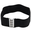 Vintage Metal Elastic Stretch Buckle Wide Waist Belt Waistband