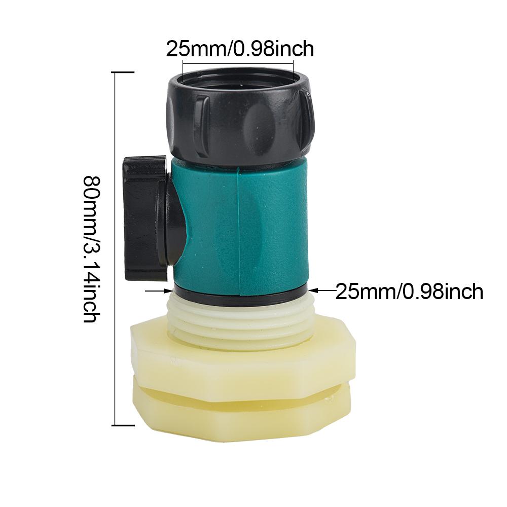 3/4 дюйма ПВХ дождевой бочки переборка клапан адаптер соединения дренажные соединения резервуара для воды соединение шланга для полива сада