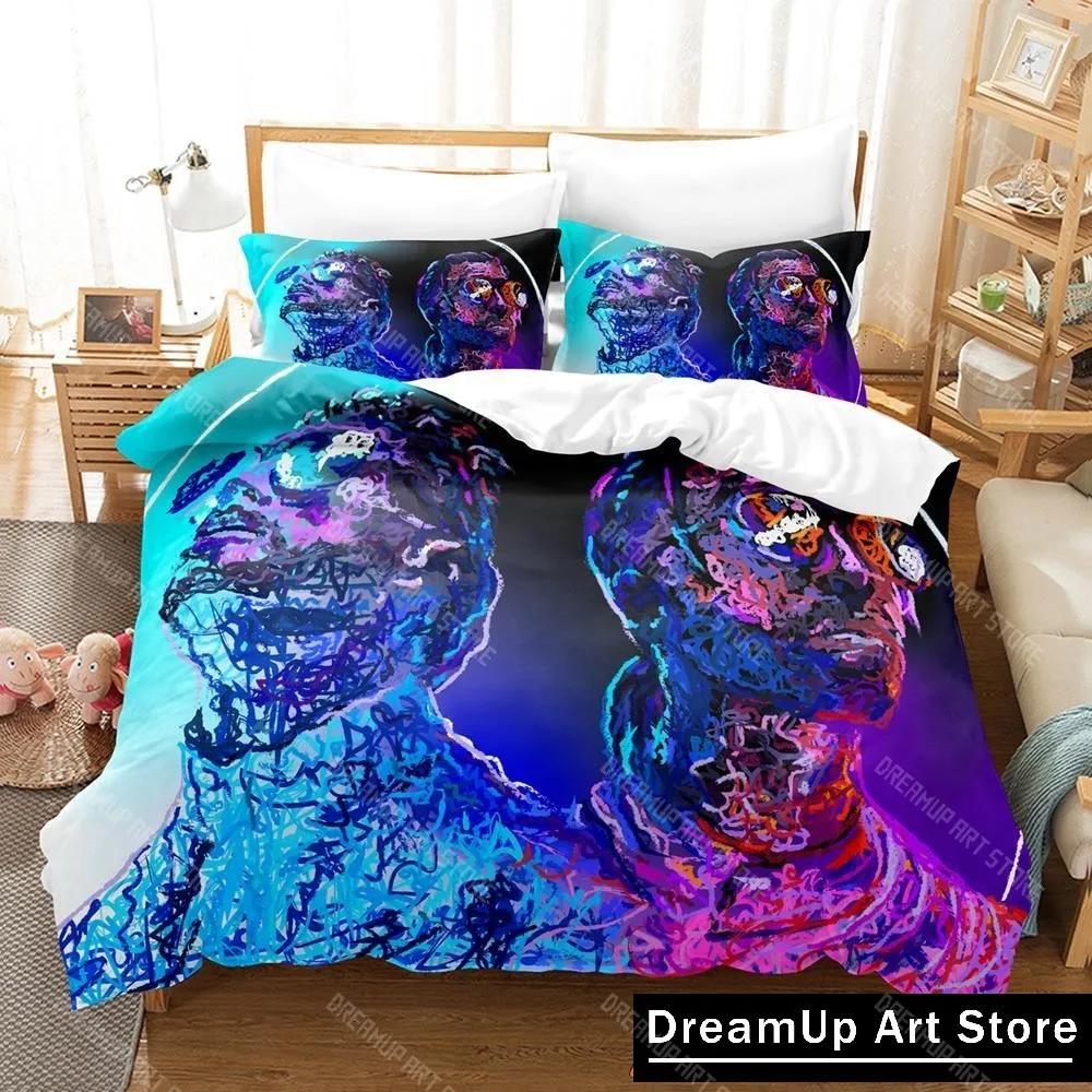 3D Print PNL Bedding Set Quilt Cover Bed Cover with Pillowcase Twin Single Queen King Size Boys Adult Home Textile