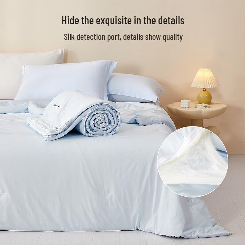 Mercury Home Textiles 100% Tussah Silk Winter Quilt