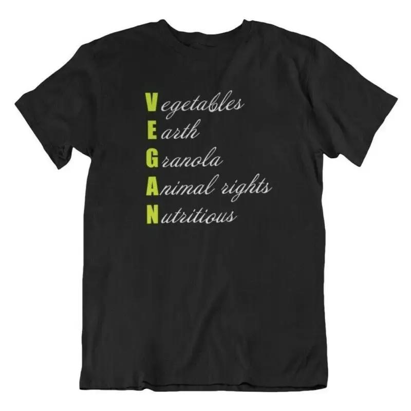 Vegan T Shirt Vegetables Earth Granola Animal Rights Nutritious Plant Based