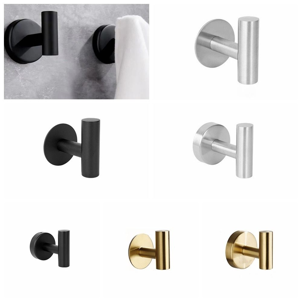 Современные крючки для полотенец из нержавеющей стали 304, самоклеящиеся настенные вешалки для дверей, крючки для одежды, ключи для дверей