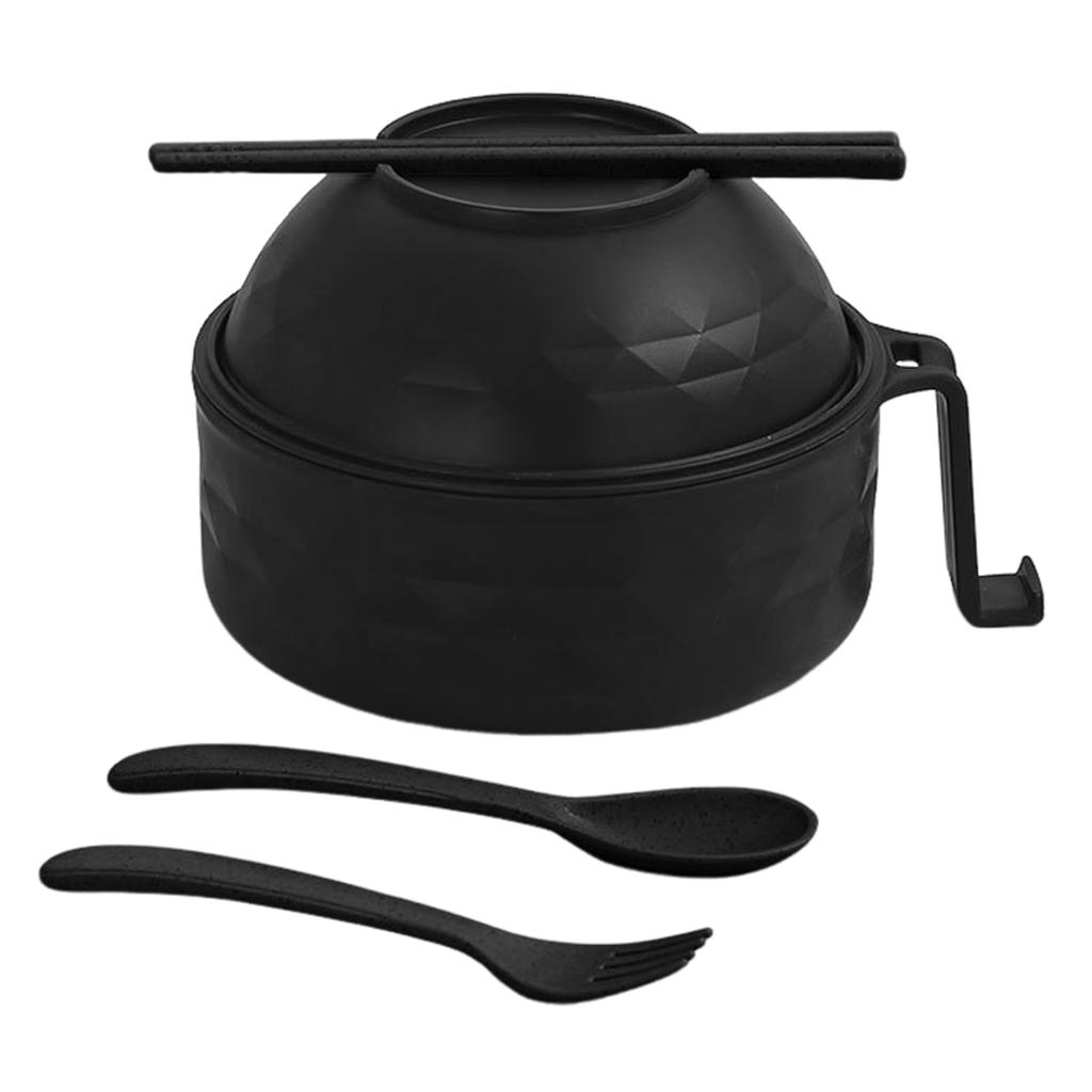 Пищевой ланч-бокс, миска для лапши с крышкой для общежития, легкая переносная миска для приготовления рамена с ручкой для домашней кухни