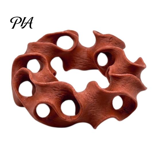 Fish Tank Decorative Ornaments 3D Printed Aquarium Hideout Cave, Wavy Hollow Ring Shrimp Shelter, Safe Shelter for Breeding Hiding Hole Decor,