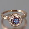 European and American Zircon Rings for Women, Double-layered Rings, Fashionable Internet Celebrity Index Finger Rings