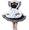 [Cos Kingdom] Maid Outfit, Black and White Checkered Dress, Everyday, Moe, Fluffy, Lolita, Uniform, Cosplay Costume, Women's Size S