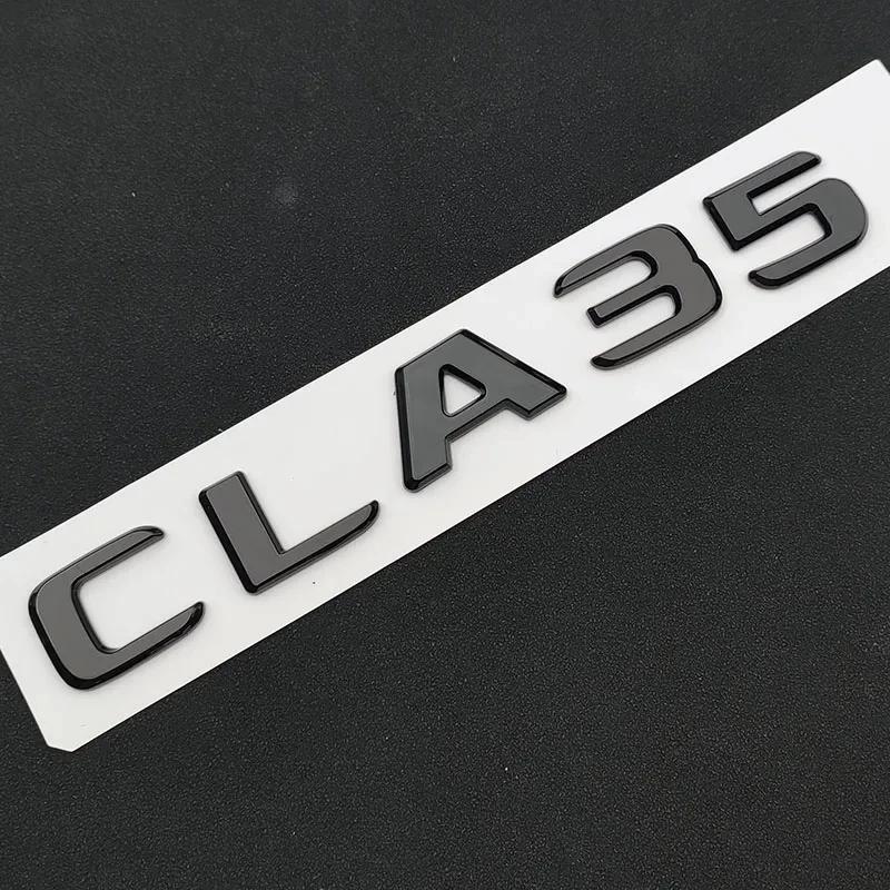 LWC1 3D ABS Car Letters For Mercedes CLA35 CLA45 AMG C117 W117 CLA45S C118 W118 Fender TURBO 4MATIC Emblem Logo Sticker Accessories